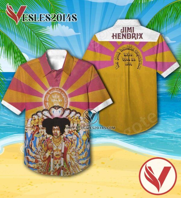 The Jimi Hendrix Experience Axis Bold As Love Album Cover Style 3 Hawaiian Shirt, Unique Gifts For Music Lovers - Vesles2014S