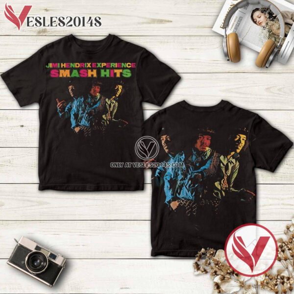The Jimi Hendrix Experience Smash Hits Album Cover Shirt, Unique Gifts For Music Lovers - Vesles2014S