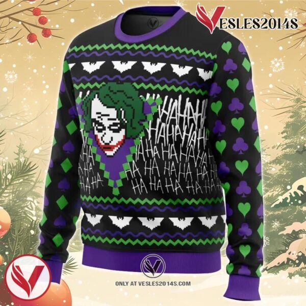 The Joker Ugly Christmas Sweater, Unique Christmas Gift For Fans - Vesles2014S 1