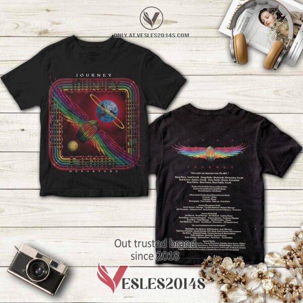 The Journey Tribute Band Departure Album 3D Shirt, Perfect Gifts For Music Lovers - Vesles2014S