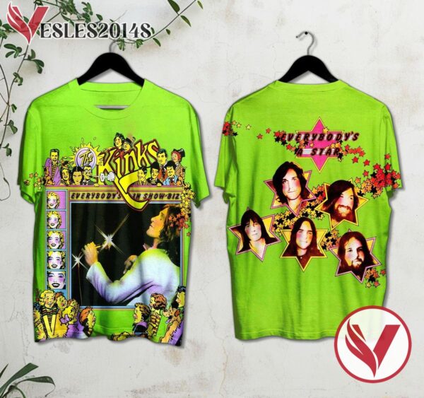 The Kinks Everybodys In Show-biz Album Cover Shirt, Perfect Gifts For Music Lovers - Vesles2014S