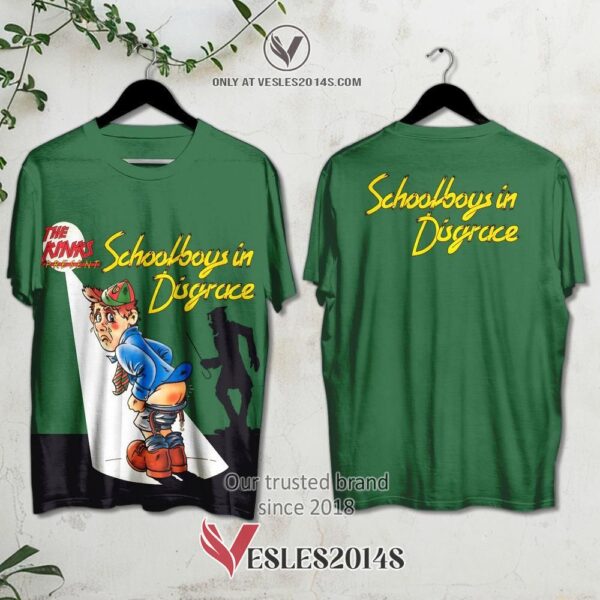 The Kinks Schoolboys in Disgrace Album 3D T-Shirt, Unique Gifts For Music Lovers - Vesles2014S