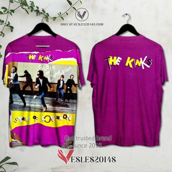 The Kinks-State of Confusion Album 3D Shirt, Unique Gifts For Music Lovers - Vesles2014S