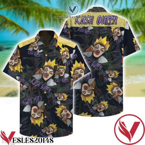The Kush Queen Black Hawaiian Shirt, Unique Gifts For Friends - Vesles2014S 1