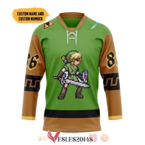 The LOZ Link Custom Hockey Jersey, Trending Gifts For Fans - Vesles2014s