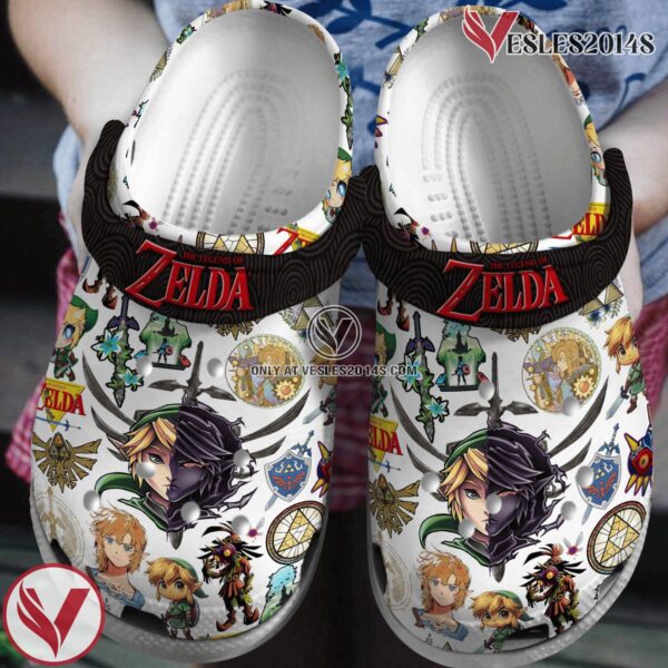 The Legend Of Zelda Game Crocs Crocband Clogs Shoes Comfortable For Men Women and Kids Style 1, Unique Gift From  Vesles2014S