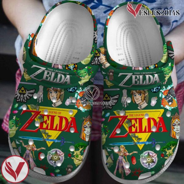 The Legend Of Zelda Game Crocs Crocband Clogs Shoes Comfortable For Men Women and Kids Style 2, Unique Gift From  Vesles2014S