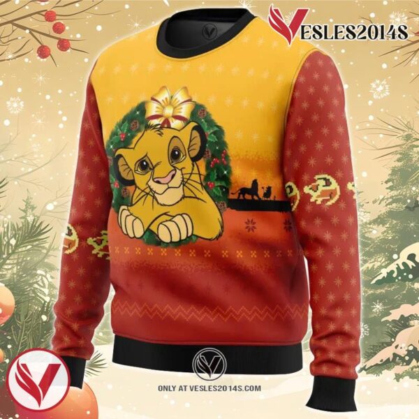 The Lion King Ugly Christmas Sweater, Unique Christmas Gift For Fans - Vesles2014S 1