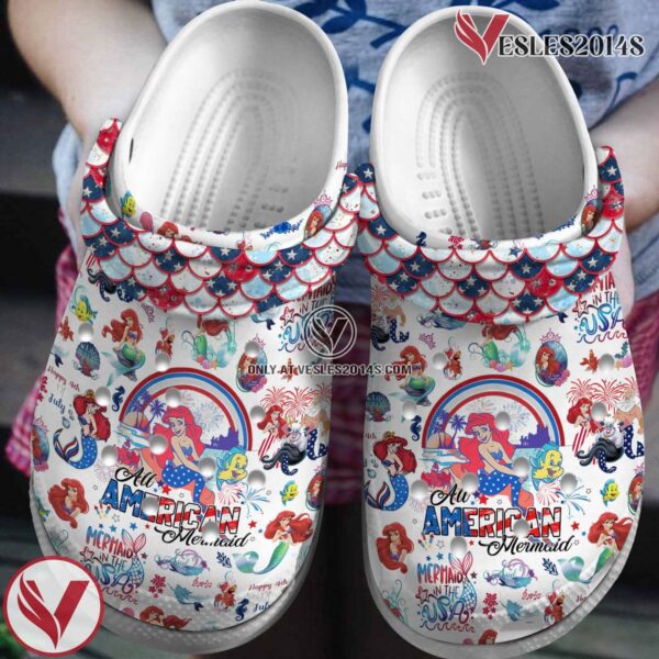 The Little Mermaid Cartoon Crocs Crocband Clogs Shoes Comfortable For Men Women and Kids, Unique Gift From  Vesles2014S