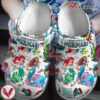 The Little Mermaid Disney Cartoon Crocs Crocband Clogs Shoes Comfortable For Men Women and Kids Style 2, Unique Gift From  Vesles2014S