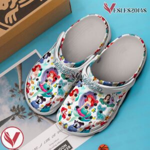 The Little Mermaid Disney Cartoon Crocs Crocband Clogs Shoes Comfortable For Men Women and Kids Style 3, Unique Gift From  Vesles2014S 3