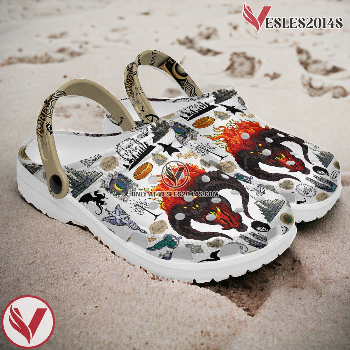 The Lord Of The Rings Movie Crocs Crocband Clogs Shoes Comfortable For Men Women and Kids Style 1 - Vesles2014S 2