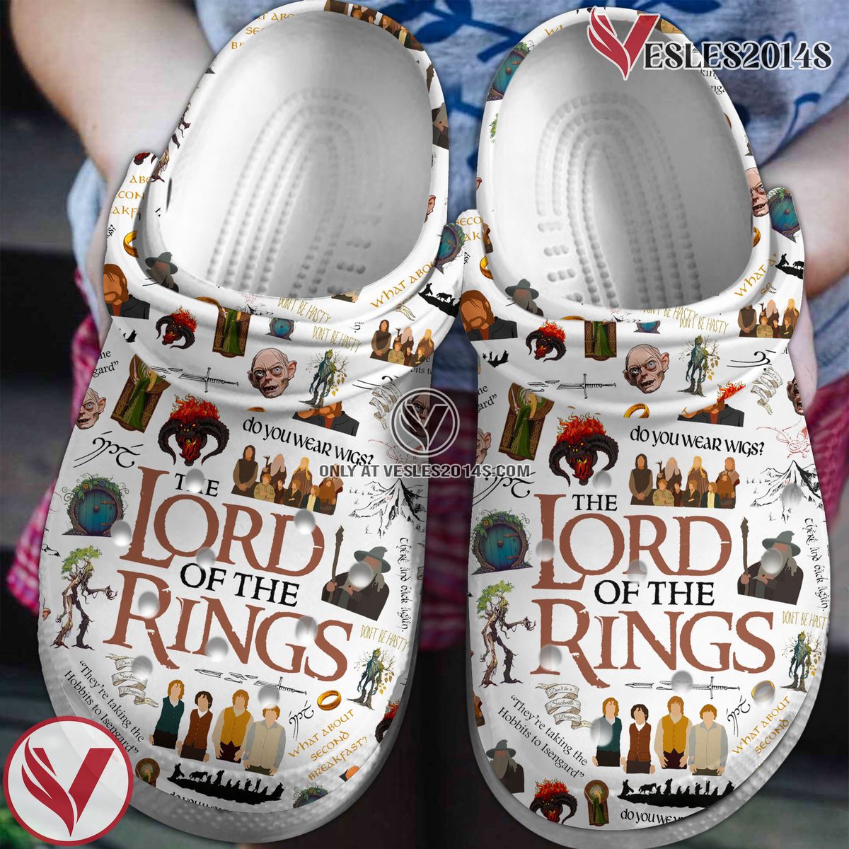 The Lord Of The Rings Movie Crocs Crocband Clogs Shoes Comfortable For Men Women and Kids Style 10 - Vesles2014S
