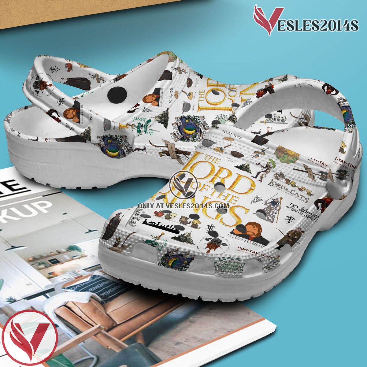 The Lord Of The Rings Movie Crocs Crocband Clogs Shoes Comfortable For Men Women and Kids Style 7 - Vesles2014S 2