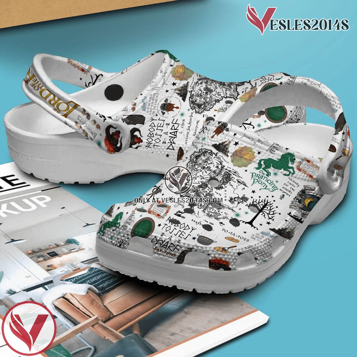 The Lord Of The Rings Movie Crocs Crocband Clogs Shoes Comfortable For Men Women and Kids Style 9 - Vesles2014S 2