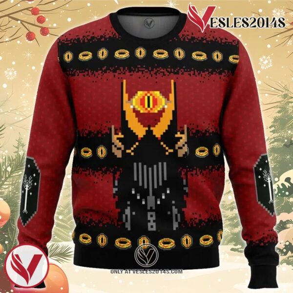 The Lord of the Rings Christmas Ugly Christmas Sweater, Unique Christmas Gift For Fans - Vesles2014S