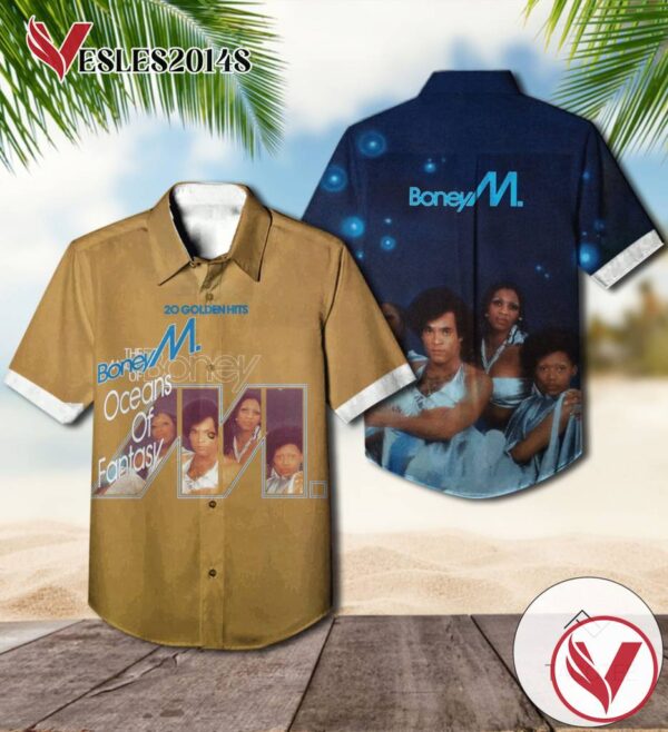 The Magic Of Boney M. 20 Golden Hits Album Cover Hawaiian Shirt, Best Gift For Music Lovers Vesles2014S