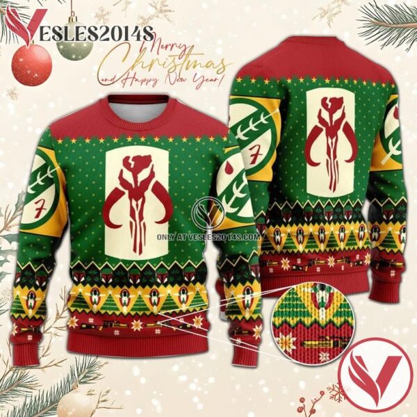 The Mandalorian Ugly Sweater, Unique Winter Outfits For Fans - Vesles2014S  1