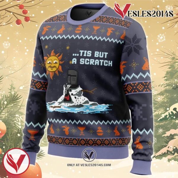 The Melting Knight Monty Python Ugly Christmas Sweater, Unique Christmas Gift For Fans - Vesles2014S 1