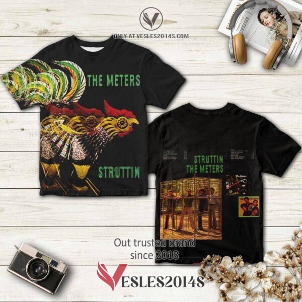The Meters Band Struttin’ Album 3D T-Shirt, Perfect Gifts For Music Lovers - Vesles2014S