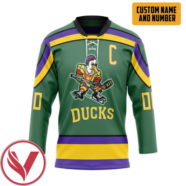 The Mighty Ducks Custom Name Custom Number Hockey Jersey, Trending Gifts For Fans - Vesles2014s 1