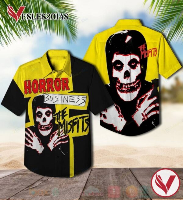 The Misfits Horror Business Records Album Hawaiian Shirt, Best Gift For Music Lovers Vesles2014S