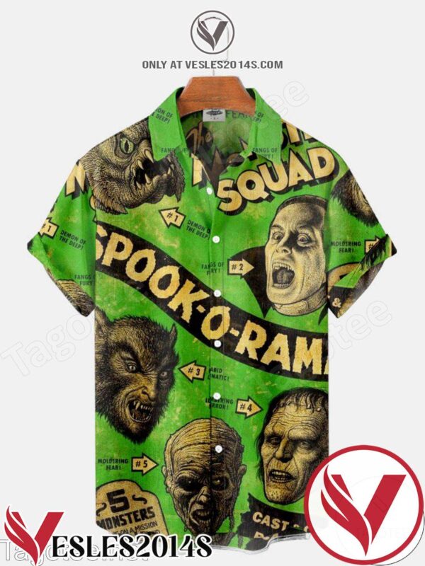 The Monster Squad Spook-o-rama Halloween Hawaiian Shirt, Unique Gifts For Friends - Vesles2014S 1