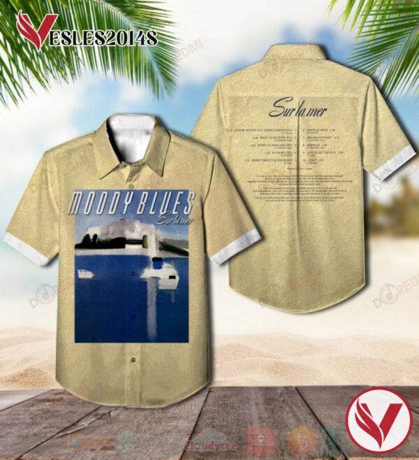 The Moody Blues Sur la Mer Album Hawaiian Shirt, Best Gift For Music Lovers Vesles2014S