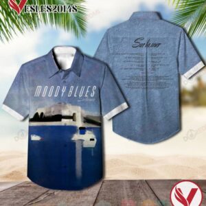 The Moody Blues Sur la Mer Blue Album Hawaiian Shirt, Best Gift For Music Lovers Vesles2014S