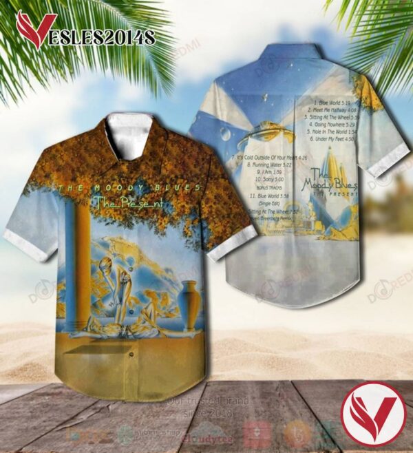 The Moody Blues The Present Album Hawaiian Shirt, Best Gift For Music Lovers Vesles2014S