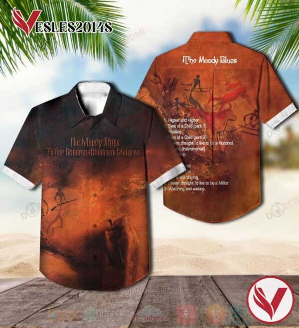 The Moody Blues To Our Children's Children's Children Album Hawaiian Shirt, Best Gift For Music Lovers Vesles2014S