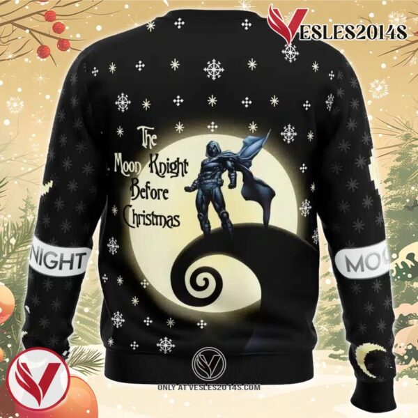 The Moon Knight Before Christmas Ugly Christmas Sweater, Unique Christmas Gift For Fans - Vesles2014S 1