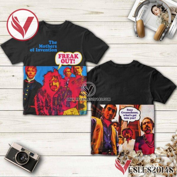 The Mothers Of Invention Freak Out Album Cover Shirt Style 2, Unique Gifts For Music Lovers - Vesles2014S