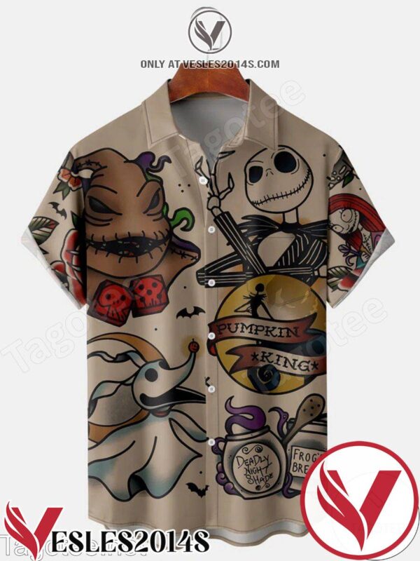 The Night Before Christmas Pumpkin King Halloween Hawaiian Shirt, Unique Gifts For Friends - Vesles2014S 1