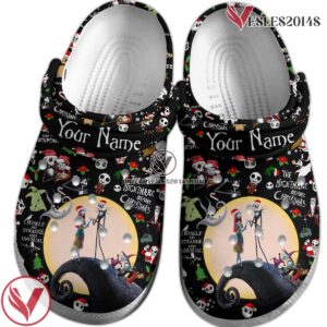 The Nightmare Before Christmas Movie Crocs Crocband Clogs Shoes Comfortable For Men Women and Kids Style 1 - Vesles2014S 2