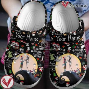 The Nightmare Before Christmas Movie Crocs Crocband Clogs Shoes Comfortable For Men Women and Kids Style 1 - Vesles2014S