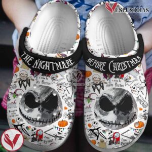 The Nightmare Before Christmas Movie Crocs Crocband Clogs Shoes Comfortable For Men Women and Kids Style 2 - Vesles2014S
