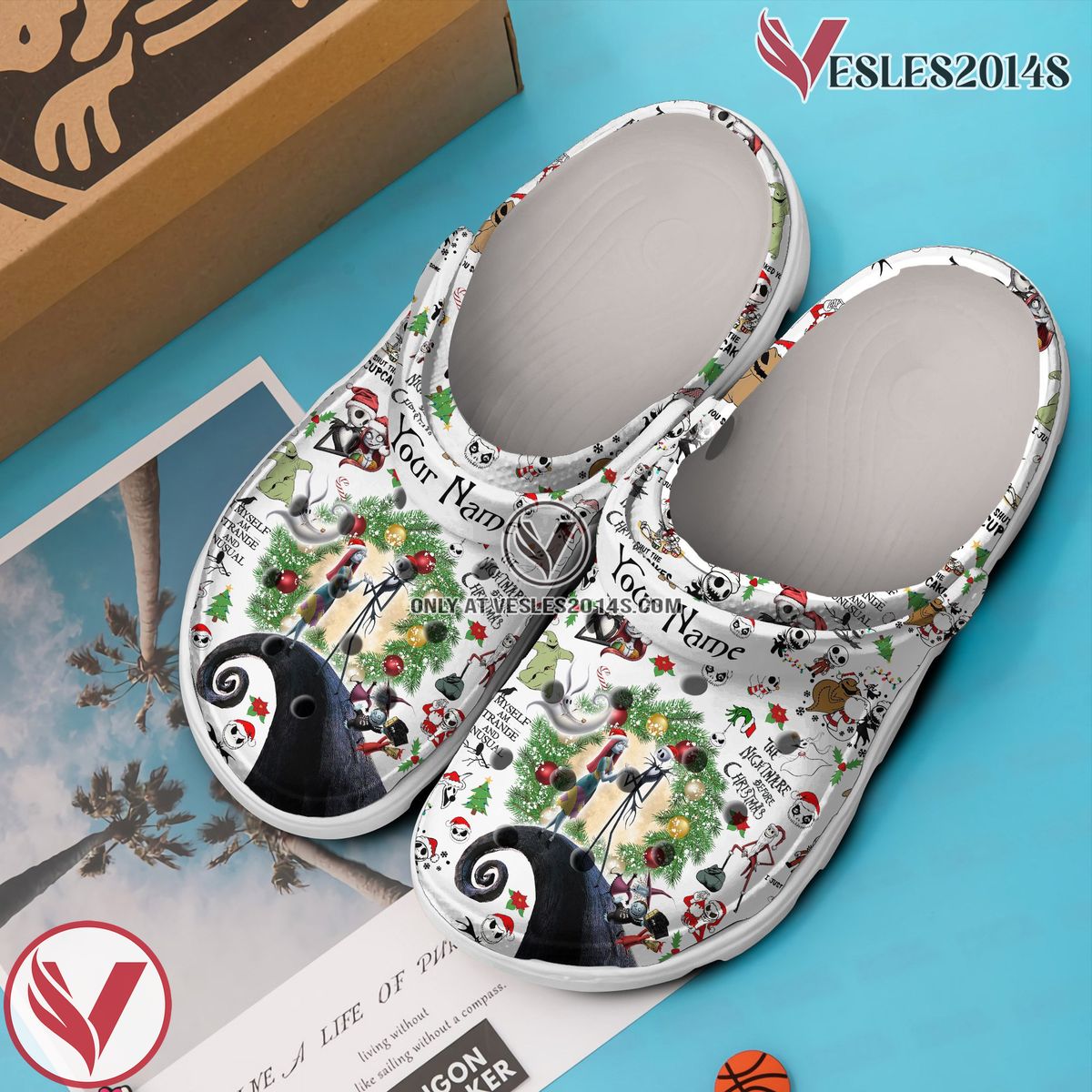 The Nightmare Before Christmas Movie Crocs Crocband Clogs Shoes Comfortable For Men Women and Kids Style 3 - Vesles2014S 4