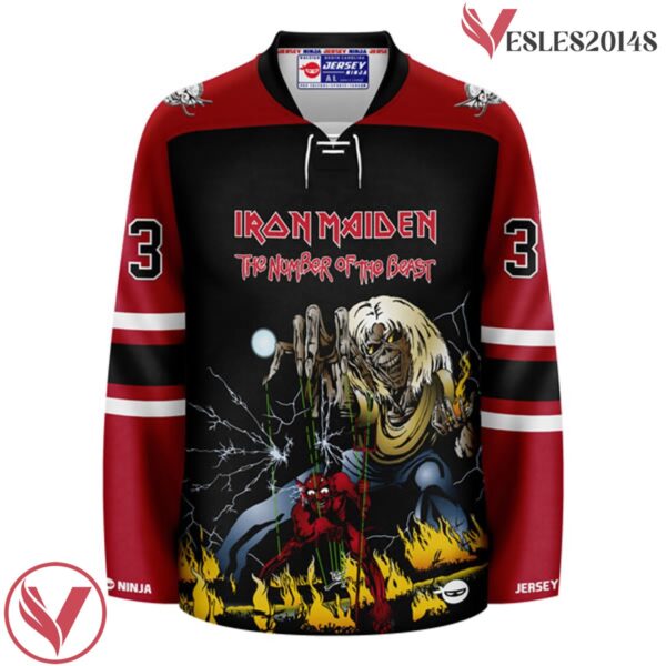 The Number of the Beast Iron Maiden SUB Hockey Jersey - Vesles2014S 2