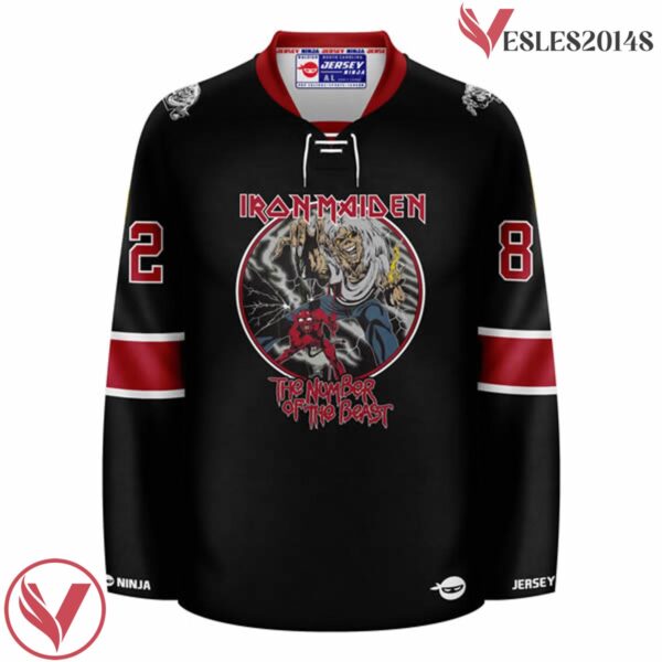 The Number of the Beast Iron MaidenHockey Jersey - Vesles2014S 2