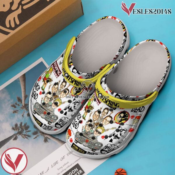 The Offspring Music Crocs Crocband Clogs Shoes, Unique Gifts For Fans - Vesles2014S 3