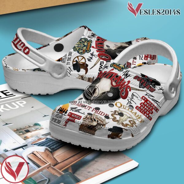 The Outlaws Music Crocs Crocband Clogs Shoes, Unique Gifts For Fans - Vesles2014S 3