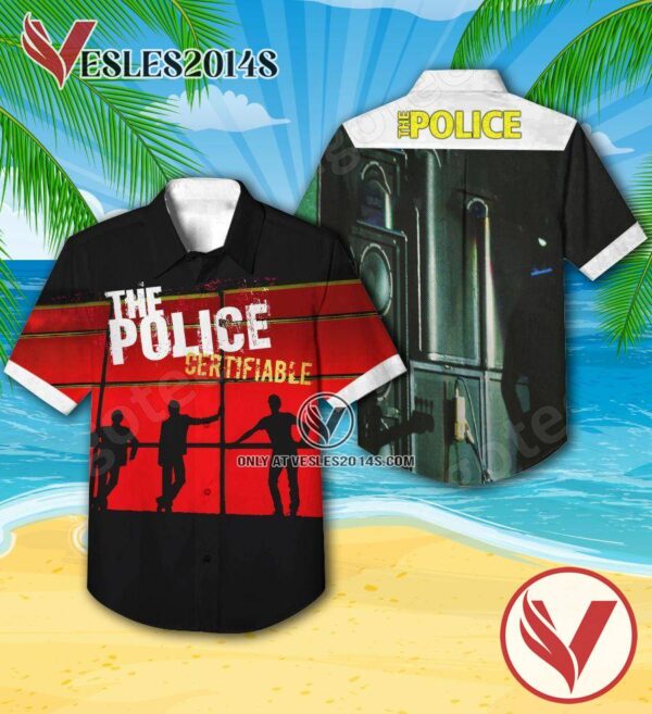 The Police Certifiable Album Cover Hawaiian Shirt, Unique Gifts For Music Lovers - Vesles2014S