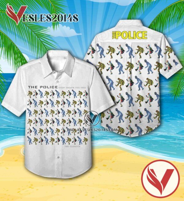 The Police Every Breath You Take The Classics Compilation Album Cover Hawaiian Shirt, Unique Gifts For Music Lovers - Vesles2014S
