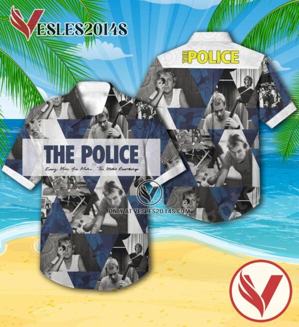 The Police Every Move You Make The Studio Recordings Album Cover Hawaiian Shirt, Unique Gifts For Music Lovers - Vesles2014S