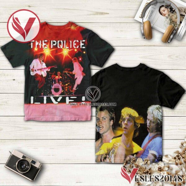 The Police Live Album Cover Shirt, Unique Gifts For Music Lovers - Vesles2014S
