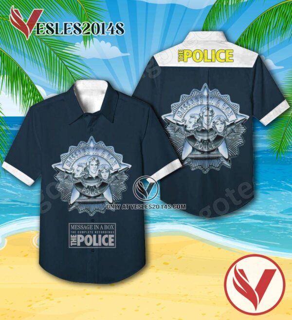 The Police Message In A Box The Complete Recordings Album Cover Hawaiian Shirt, Unique Gifts For Music Lovers - Vesles2014S
