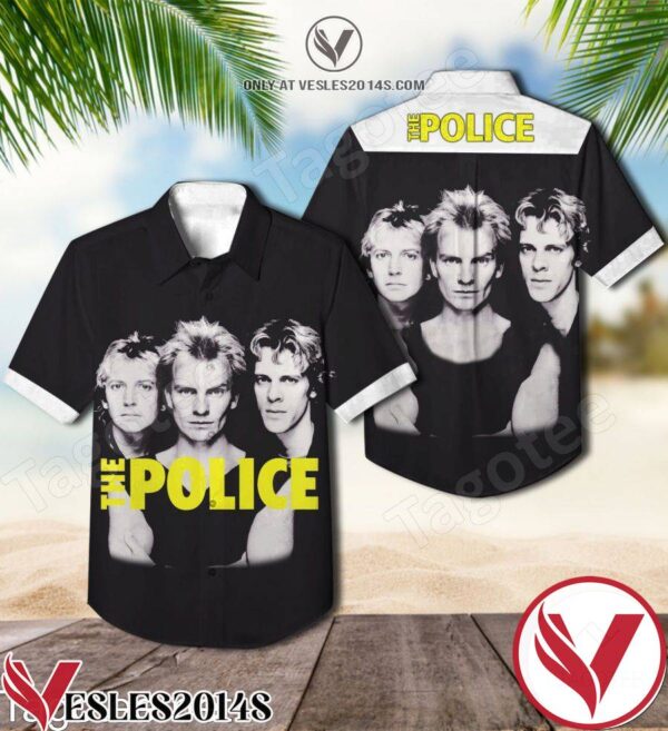 The Police Rock Band Black Hawaiian Shirt, Unique Gifts For Friends - Vesles2014S 1