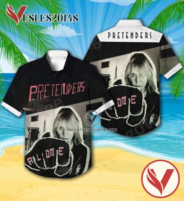 The Pretenders Alone Album Cover Hawaiian Shirt, Unique Gifts For Music Lovers - Vesles2014S