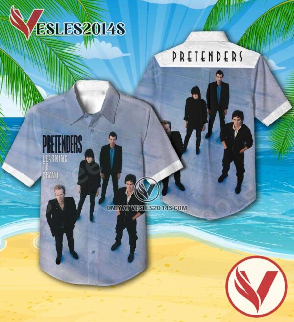 The Pretenders Learning To Crawl Album Cover Hawaiian Shirt, Unique Gifts For Music Lovers - Vesles2014S